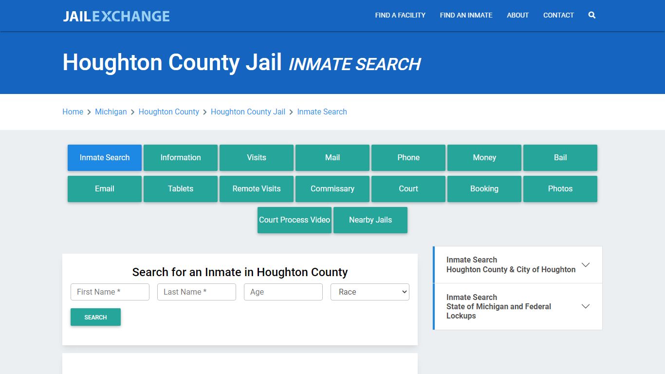 Houghton County Jail, MI Inmate Search: Roster & Mugshots